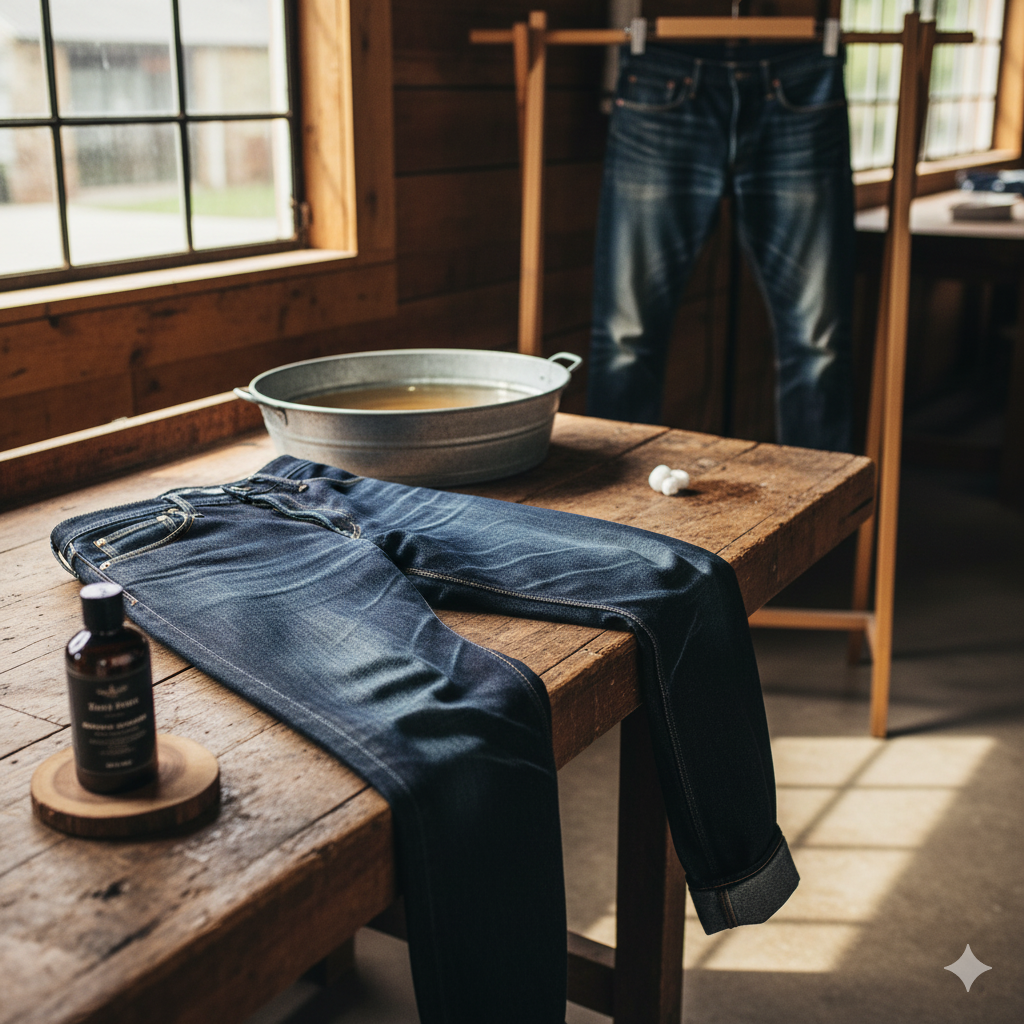 Denim-Pflege: Der Weg zur perfekten Raw Jeans – Wie Sie Ihr Handwerksprodukt richtig einlaufen
