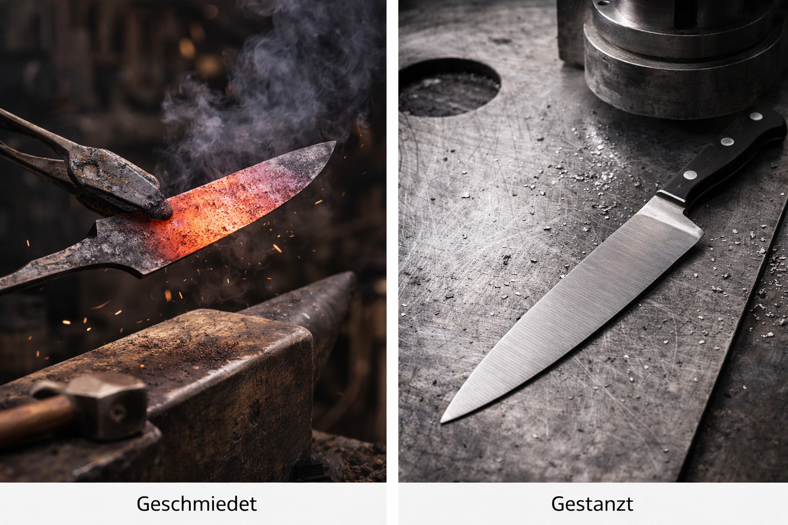 Messer: Geschmiedet oder Gestanzt