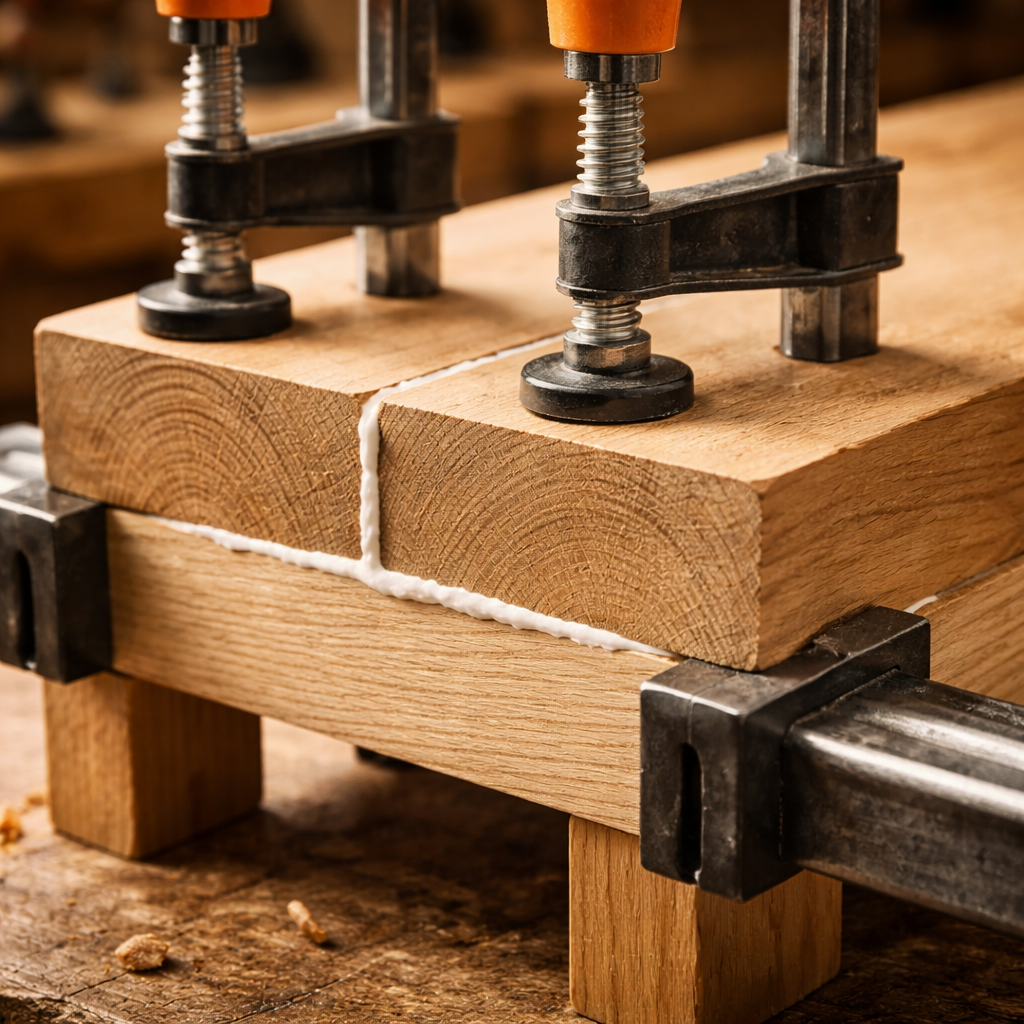 Das Aushärten von Leim: Wie eine Holzverbindung langlebig wird