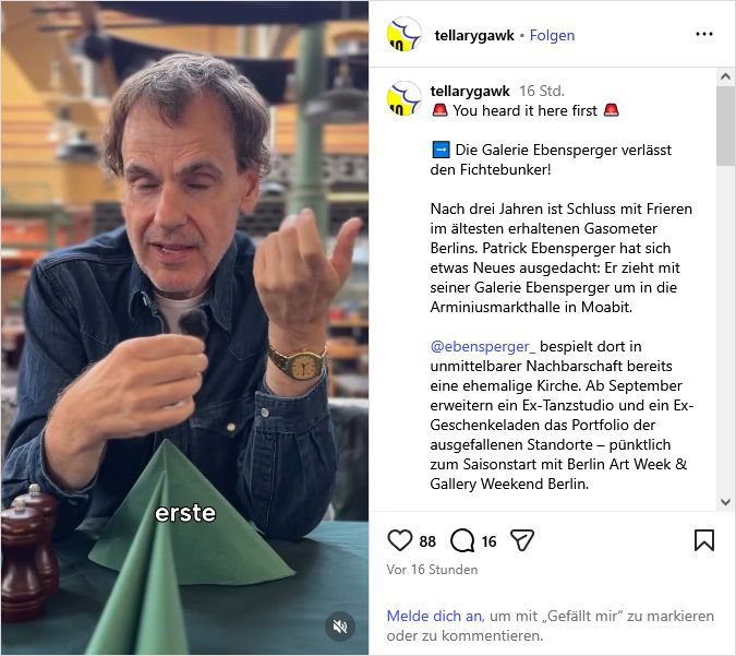 Top-Art-News: Wenn die Markthalle zur Leinwand wird – Die Galerie Ebensperger zieht in unsere Zunft[halle]